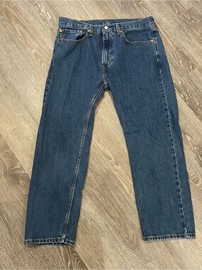 Levi's 505 Men's Dark Blue Straight Jeans